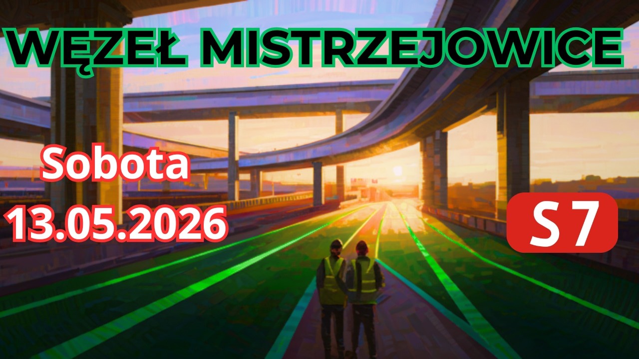 Sobota na Węźle Mistrzejowice .Droga S7 .