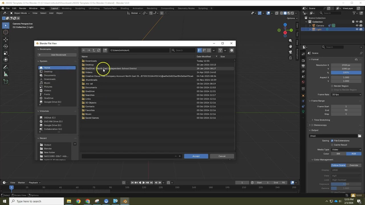 260203 New Blender Startup Settings