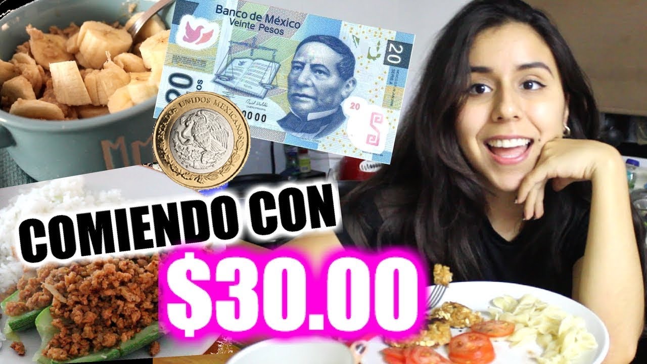 TODO UN DÍA COMIENDO SALUDABLE Y VEGANO CON SÓLO $30 PESOS (1 DOLAR Y 60 CENTAVOS)