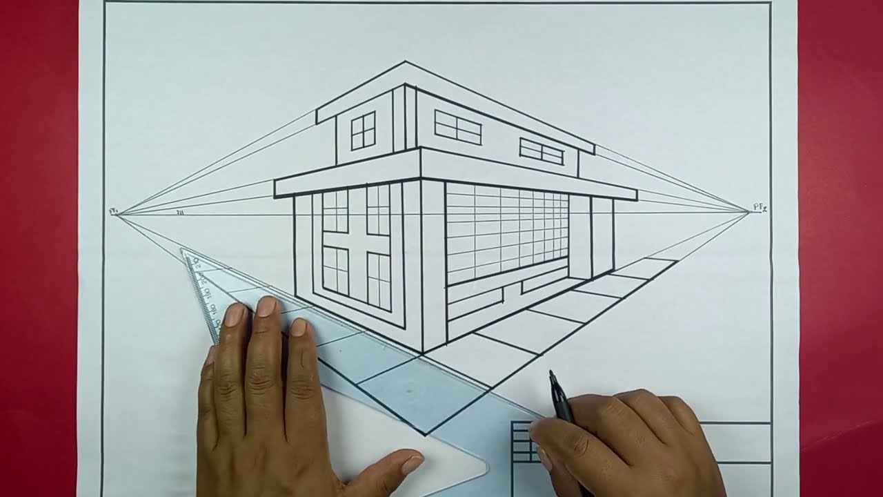 PERSPECTIVA OBLICUA (De dos puntos de Fuga)