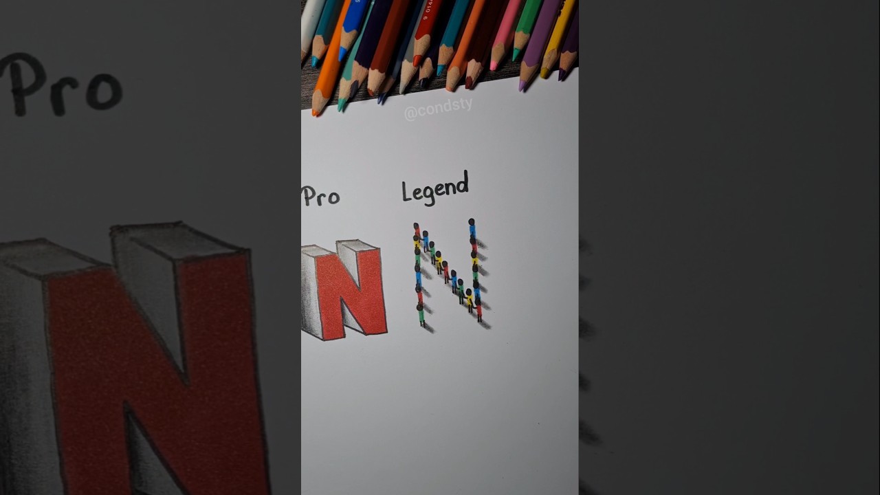 How to draw letter 'N'