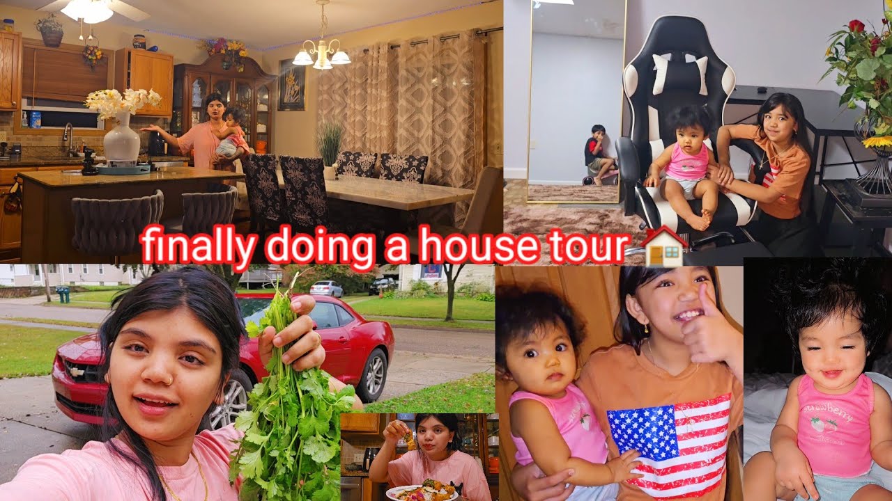 Welcome To Our Home YouTube🤗 family/finally doing a house 🏠 Tour vlog #sushilamukbangvlog#