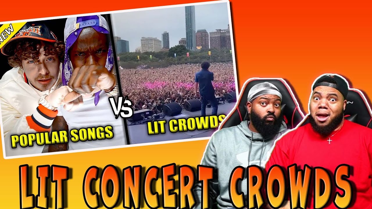 INTHECLUTCH REACTS TO POPULAR SONGS VS LIT CROWDS PART 1