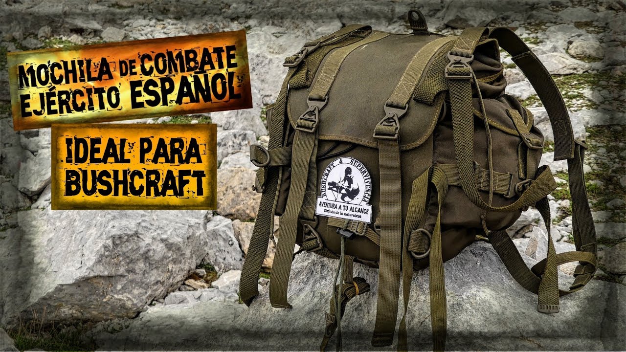 🔝EQUIPO Ideal Para BUSHCRAFT y AIRSOFT / Mochila de Combate del Ejercito Español 🇪🇸
