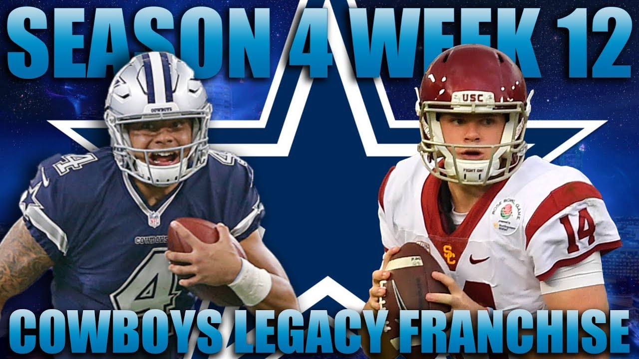 Prescott vs Darnold Madden 18 Cowboys Franchise | Legacy Season 4 Week 12