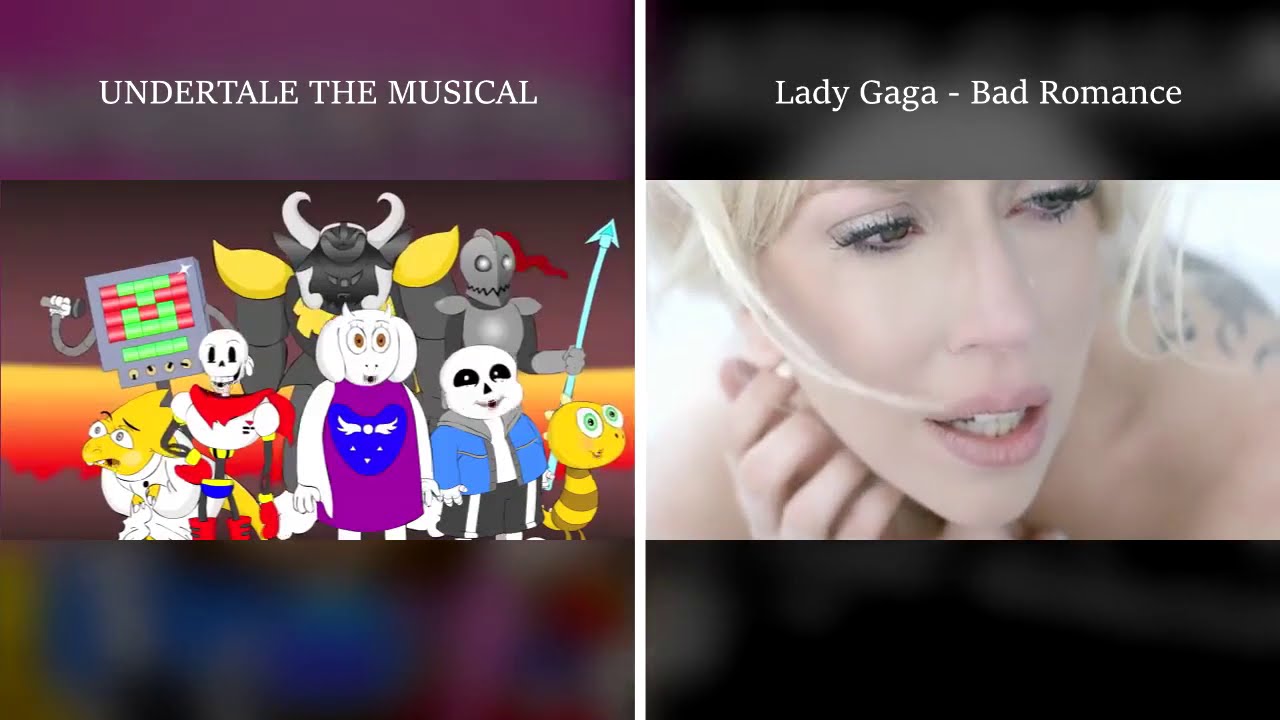 UNDERTALE THE MUSICAL x Bad Romance - Lady Gaga Mashup