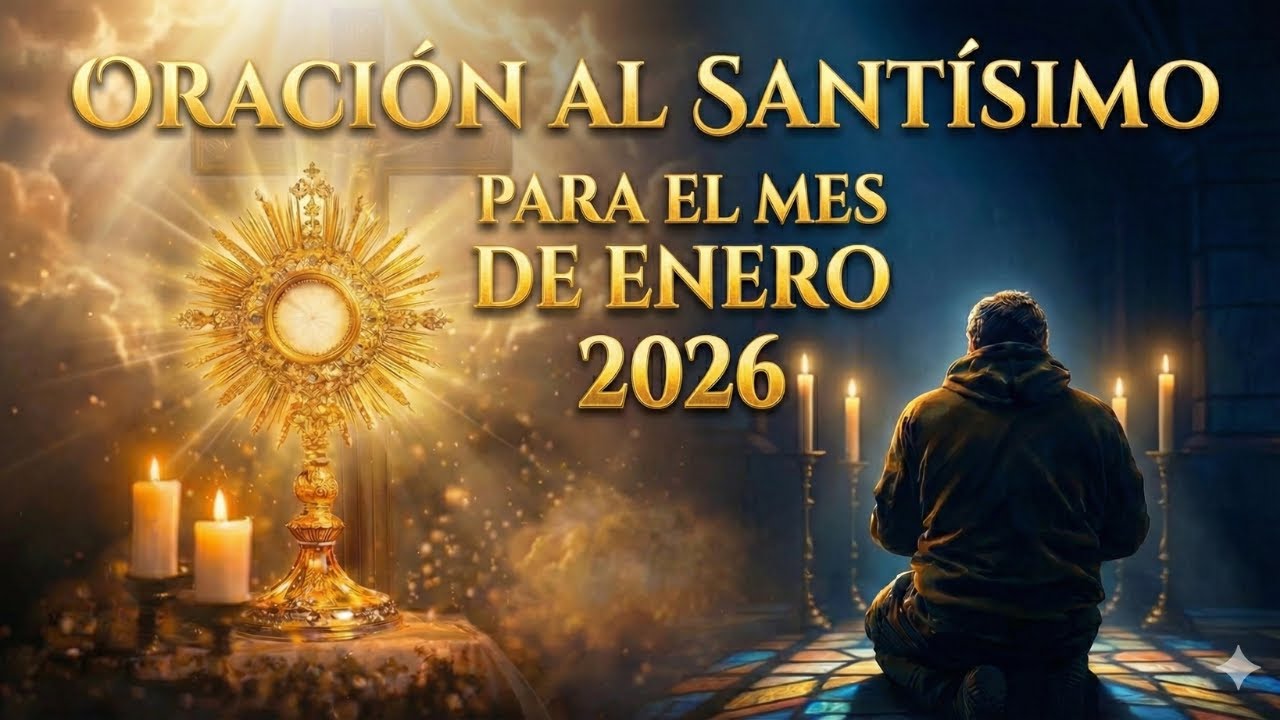 Oración al Santísimo Sacramento del Altar, de este lunes 19 de Enero del 2026.