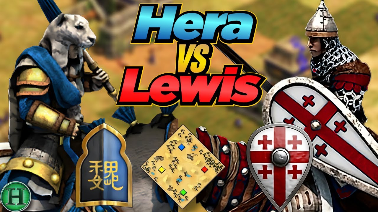 Wei vs Georgians | 1v1 Arabia | vs Lewis | AoE2