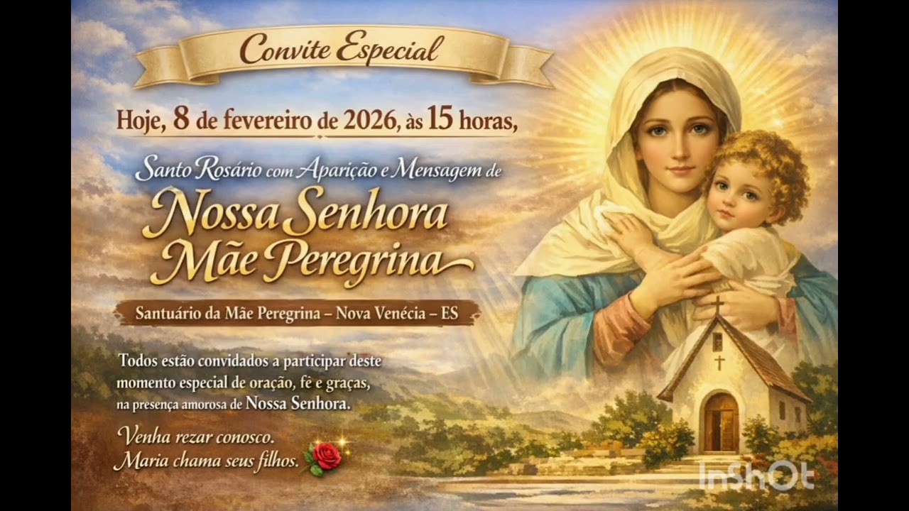 Convite de Nossa Senhora Mãe Peregrina 