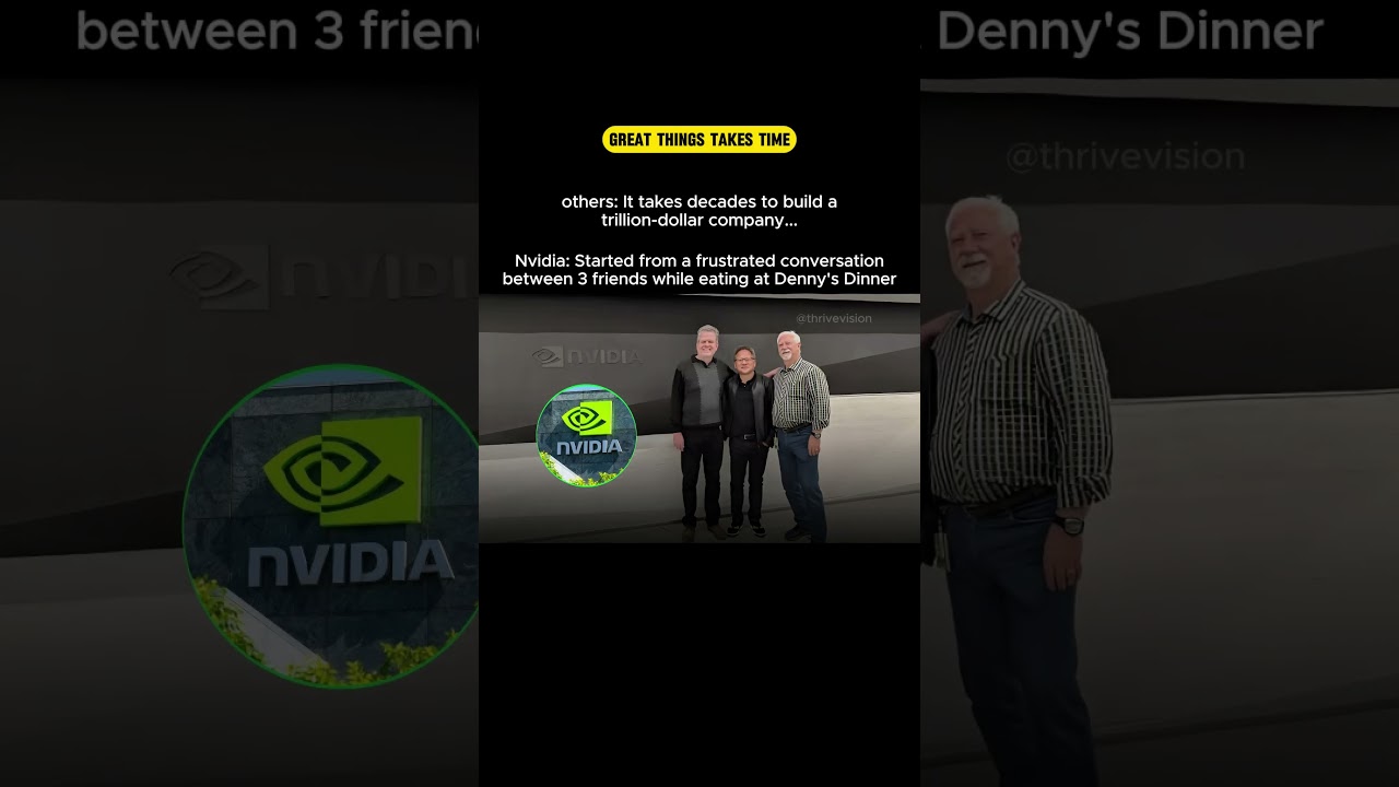 A $3 Trillion Company Born from Diner Frustrations ! #shorts #nvidia #trillionaire #success
