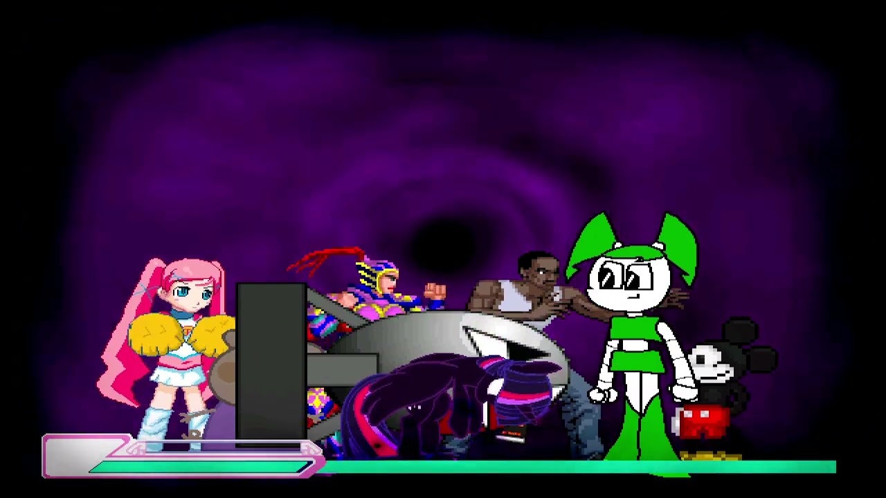 KOF MUGEN Tag Team Peppa.EXE Akai Maho Mulan EX N S Alicorn vs Jenny Mickey Mouse Carl Johnsn A-Boom