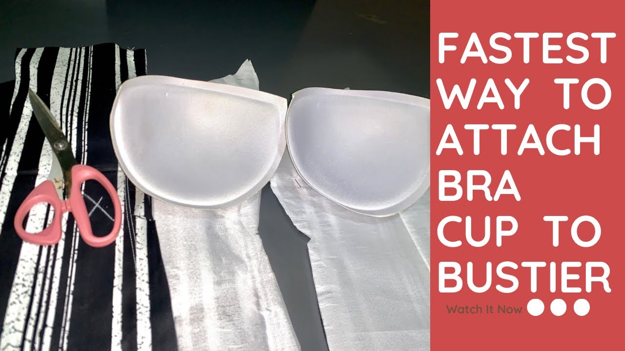 HOW TO FIX BRA CUP IN BUSTIER// EASY TUTORIAL
