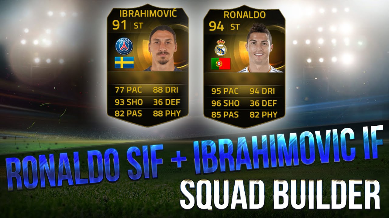FIFA 15 | IBRAHIMOVIC IF & RONALDO SIF SQUAD BUILDER
