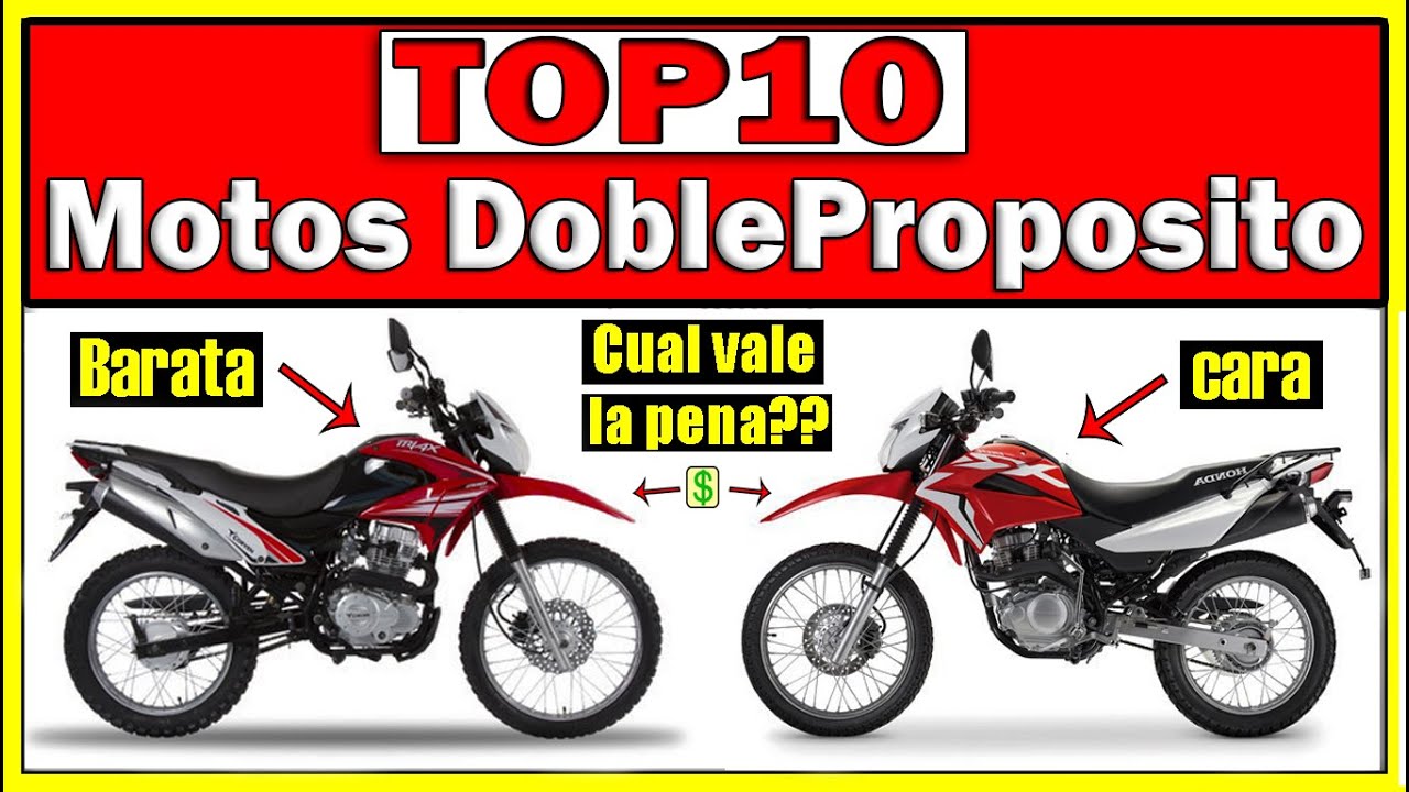 TOP 10 MOTOS Enduro/On-off/DobleProposito/Mixto ⏩De 125cc a 200cc⏪ 👉0KM