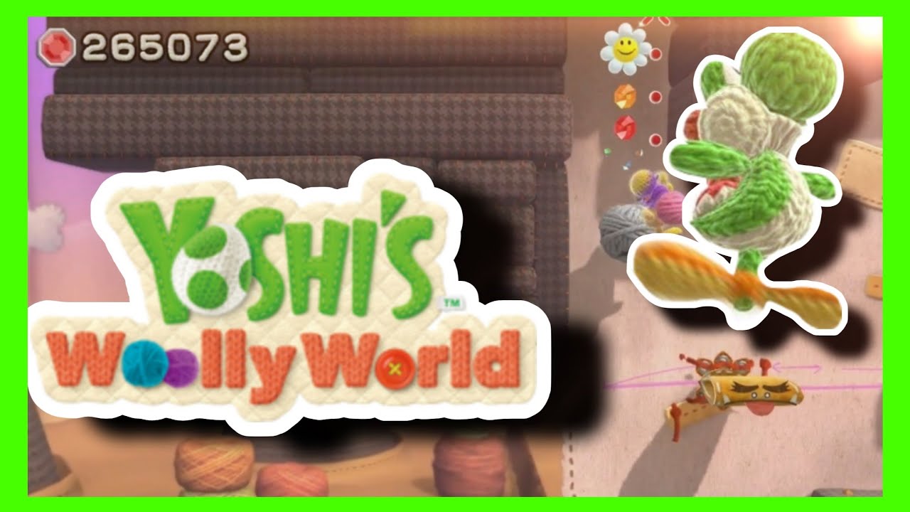 Yoshis Wolly WorldPart21 Schmatziges Spinnen Level Schappiges Gebirge 100%