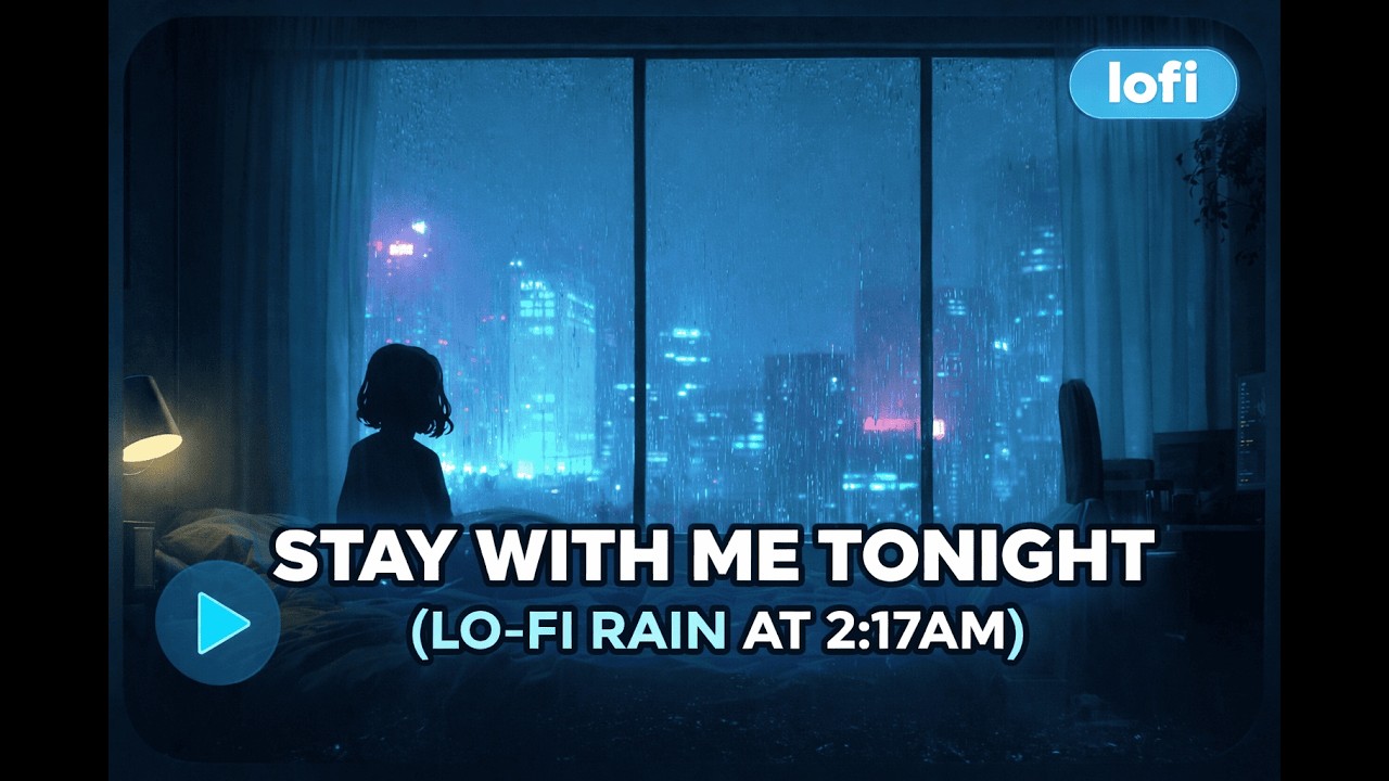stay with me tonight - lo-fi rain at 2:17am