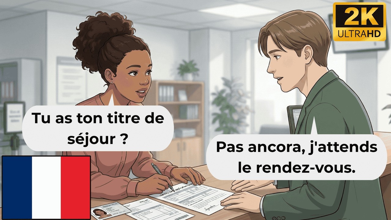 18 Minutes Talking About French Residency Documents | Learn French Easy With DELF A2