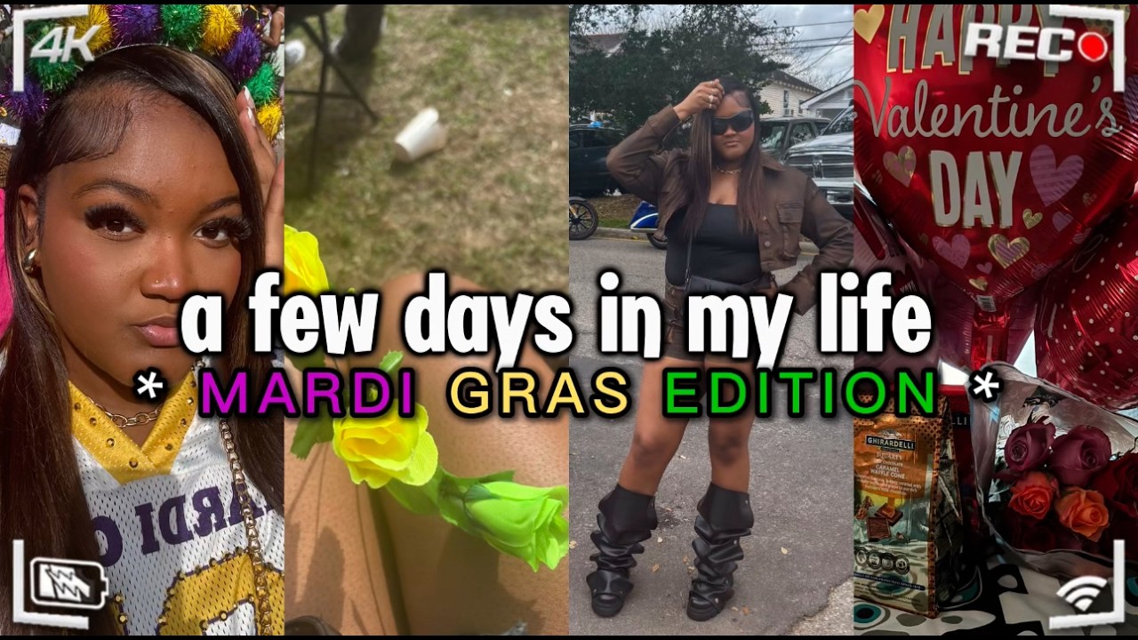 days in my life : mardi gras 2026🎭