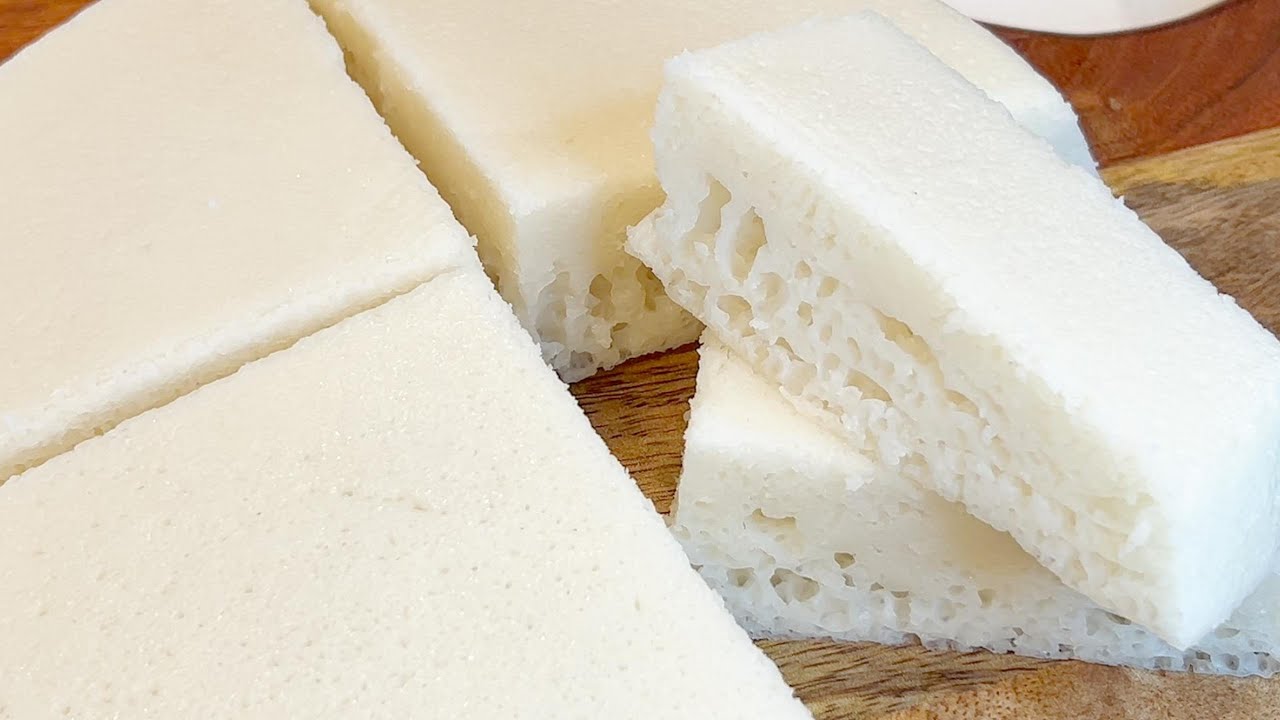 简单！易做！Sugar Rice Cake | 白糖糕｜伦敦糕｜柔软，有嚼劲，不粘牙｜Soft, Chewy | tteok