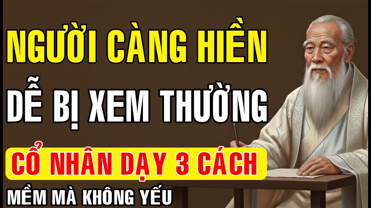 Người càng hiền, càng dễ bị xem thường Cổ nhân dạy 3 cách “mềm mà không yếu
