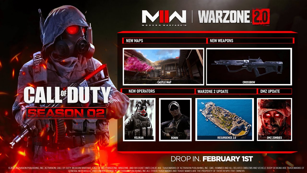 MW2 SEASON 2 Road Map (NEW Maps, DLC Weapons, Resurgence, Battle Pass, & MORE)  - Modern Warfare 2