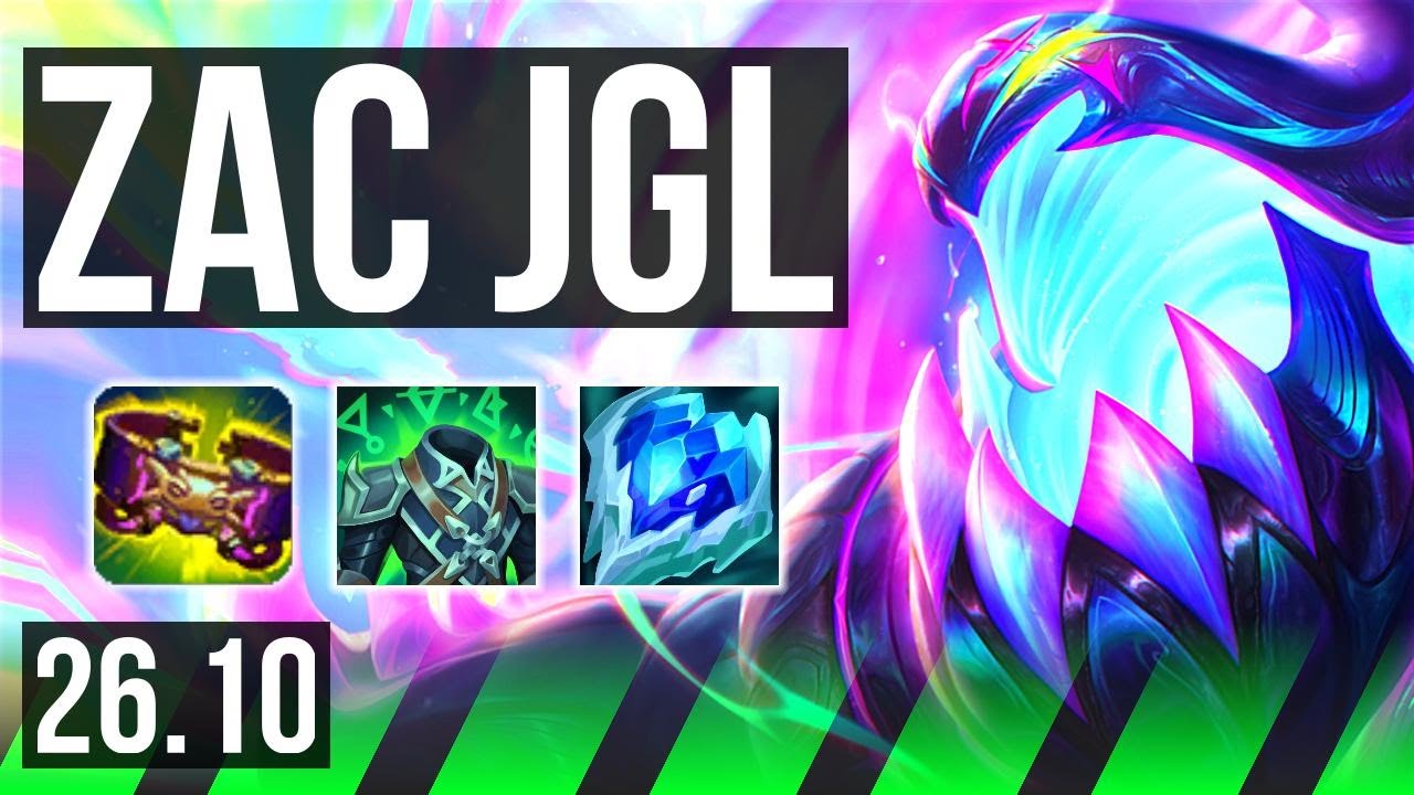 ZAC vs MASTER YI (JGL) | Perfect KDA: 8/0/20 | EUW Master | 26.10