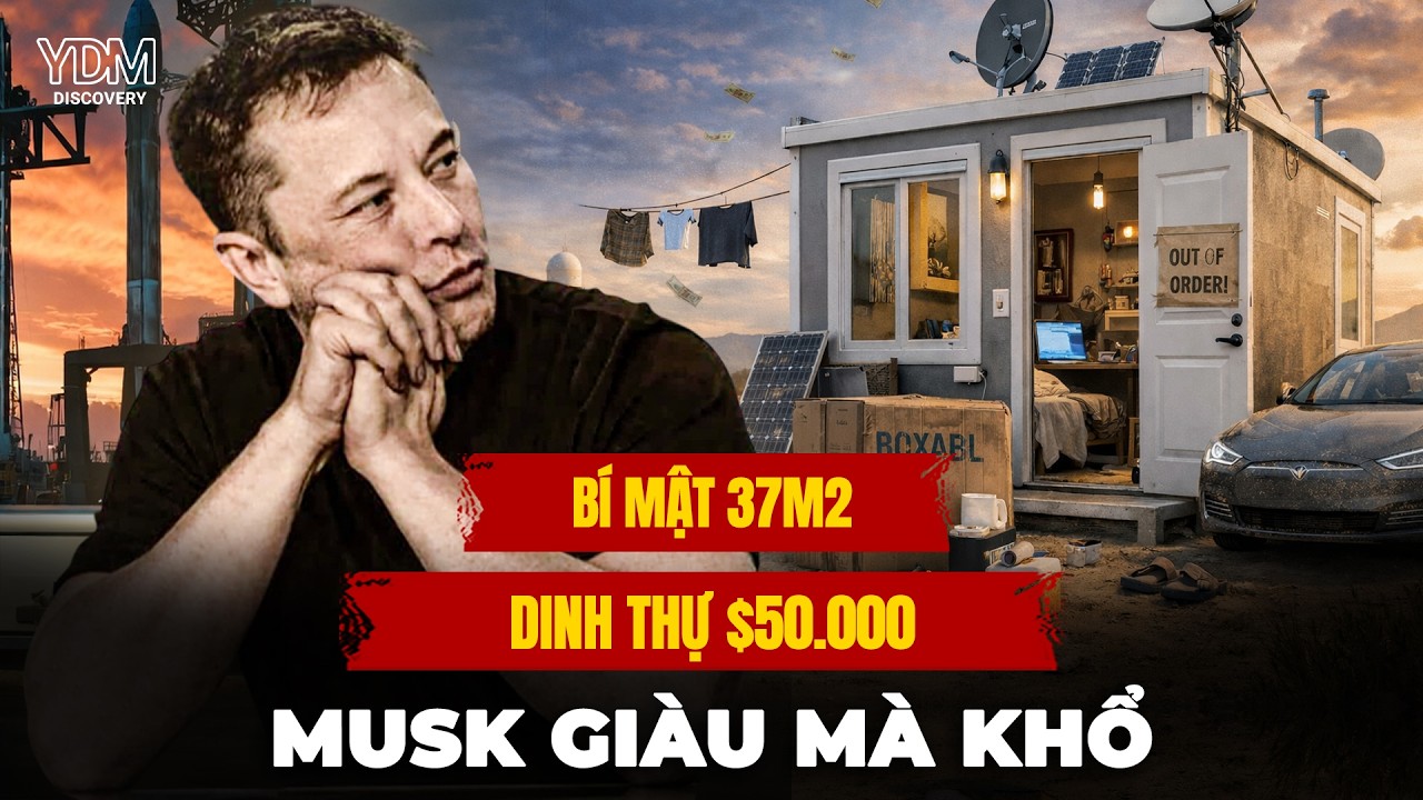 Nghịch lý tỷ phú: Tại sao Elon Musk chọn ngủ trong garage tại Texas? | @YouthYDM