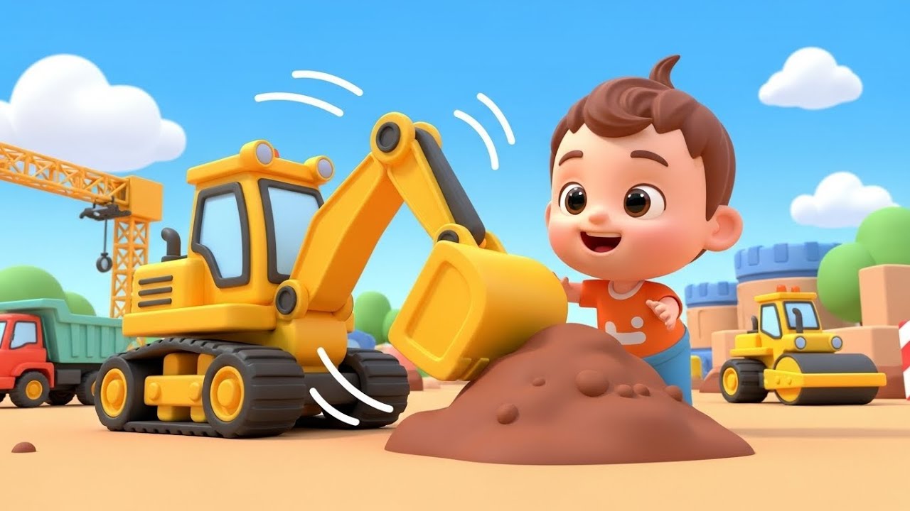 Construction Vehicles Song for Kids | Vehicle Song for Kids, Popular Nursery Rhyme, Baby Songs
