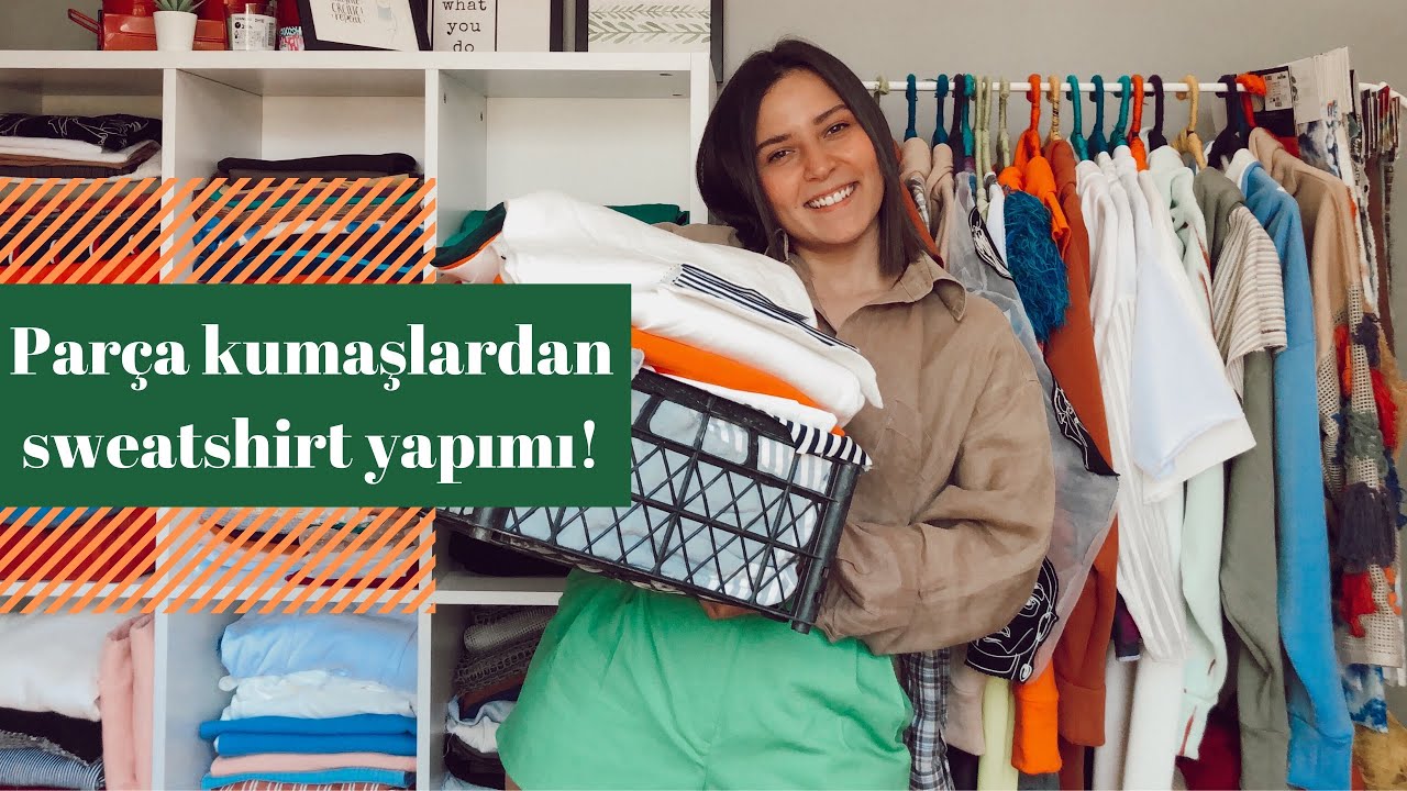 GERİ DÖNÜŞÜM | PARÇA KUMAŞLARDAN SWEATSHIRT YAPTIM! | KENDİN YAP | DIY