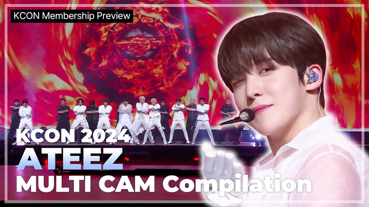 🎁 [KCON Membership Preview] ATEEZ(에이티즈) - BOUNCY (K-HOT CHILLI PEPPERS) | 2024 MULTI CAM Compilation