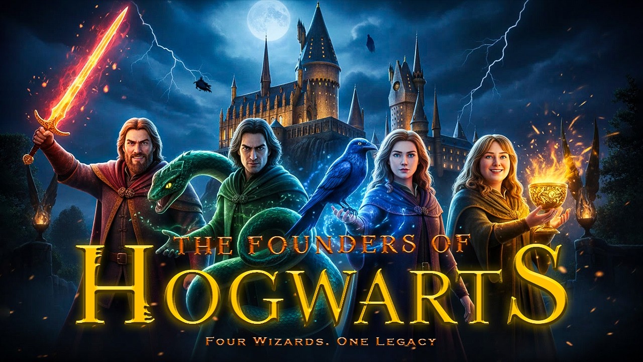 The Untold Story of Hogwarts’ Founders | The Magic Behind the Four Great Wizards.
