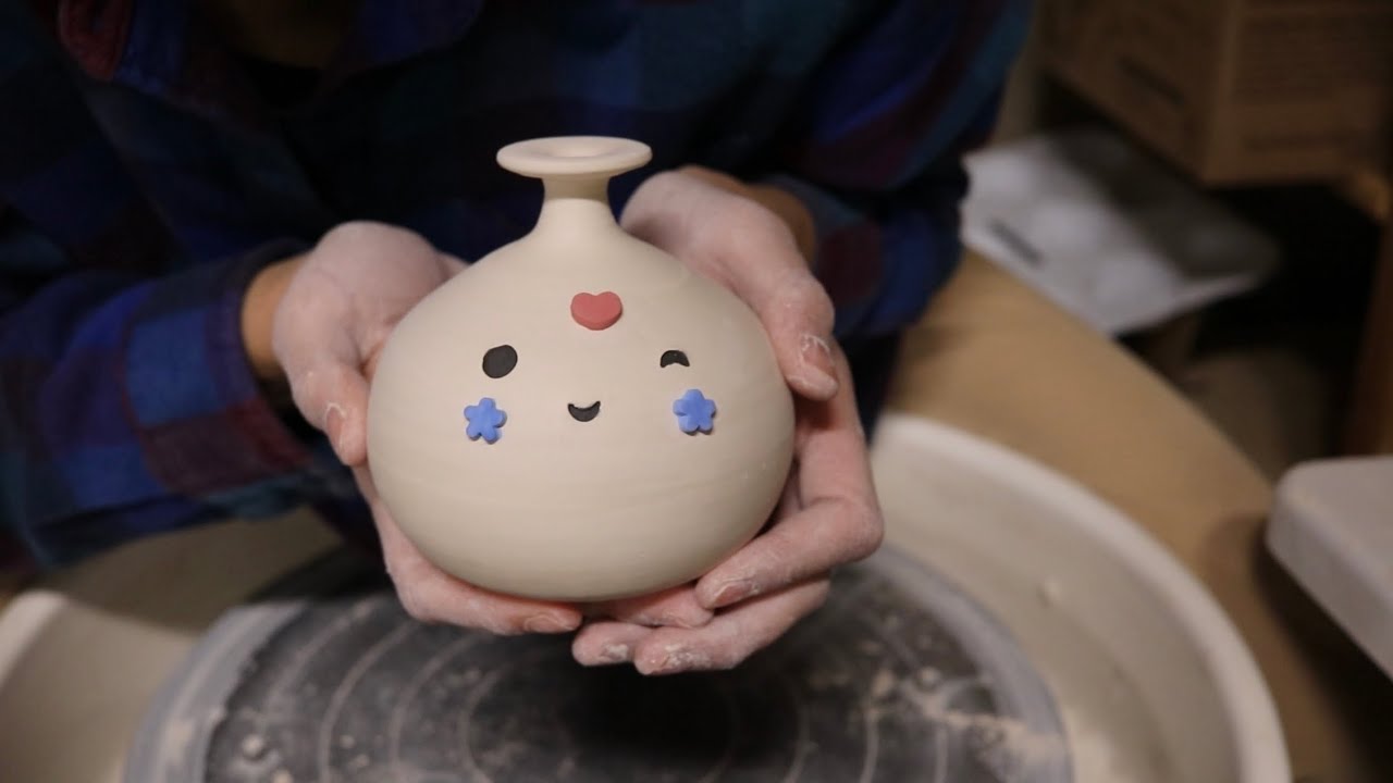 Making A Ceramic Watering Bell | ASMR