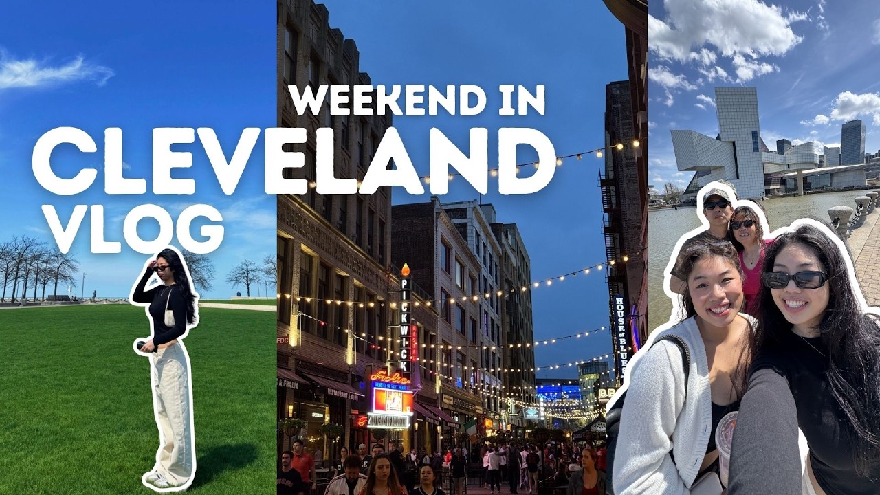 weekend in cleveland, ohio vlog🌇: east 4th street, casino nights, cleveland eats | letitia's 2026
