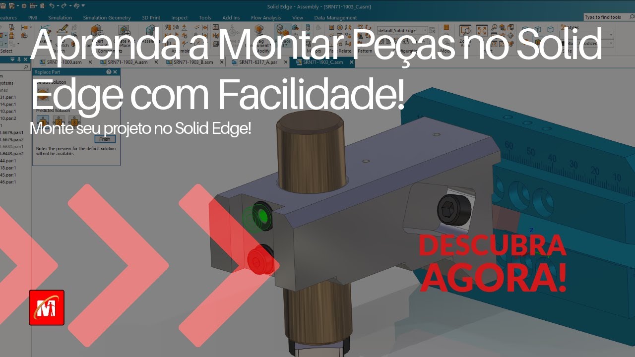 Aprenda a Montar Peças no Solid Edge com Facilidade!