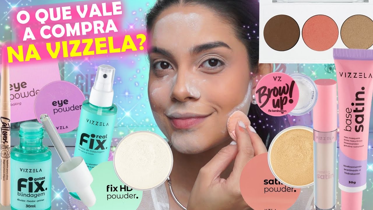 MAKE COMPLETA COM VIZZELA - ANALISANDO A MARCA / Melhores e Piores!
