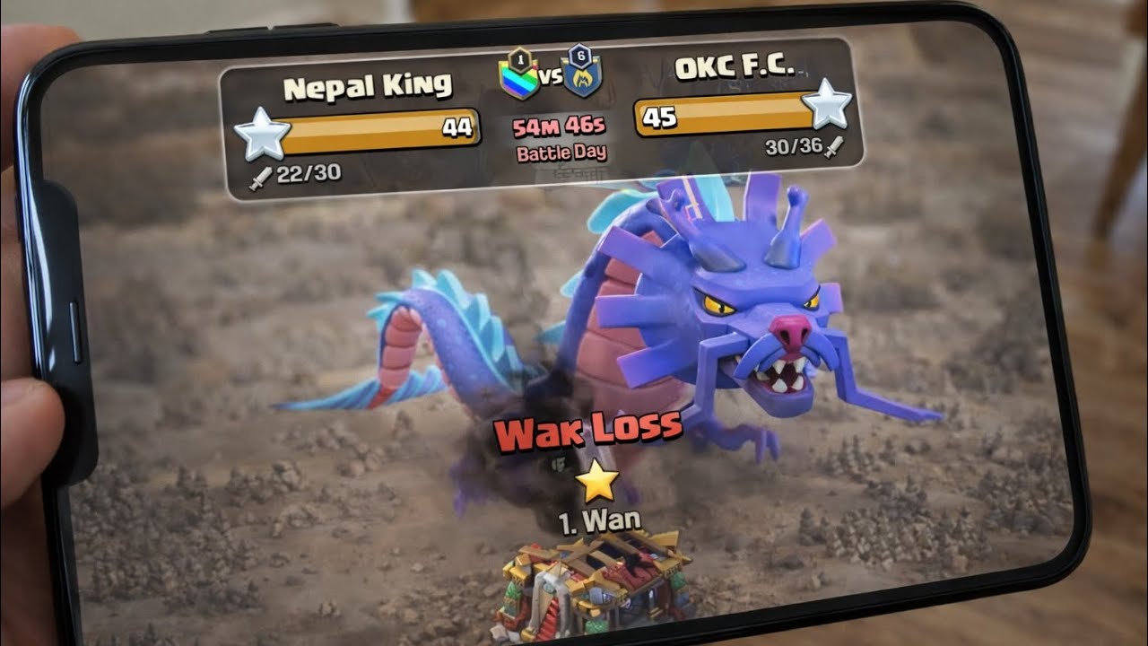 😱 Last Minute War Loss! 1 Star Se Match Haara |Epic Clan War ClashofClans#coc @sumit007yt@JudoSloth 
