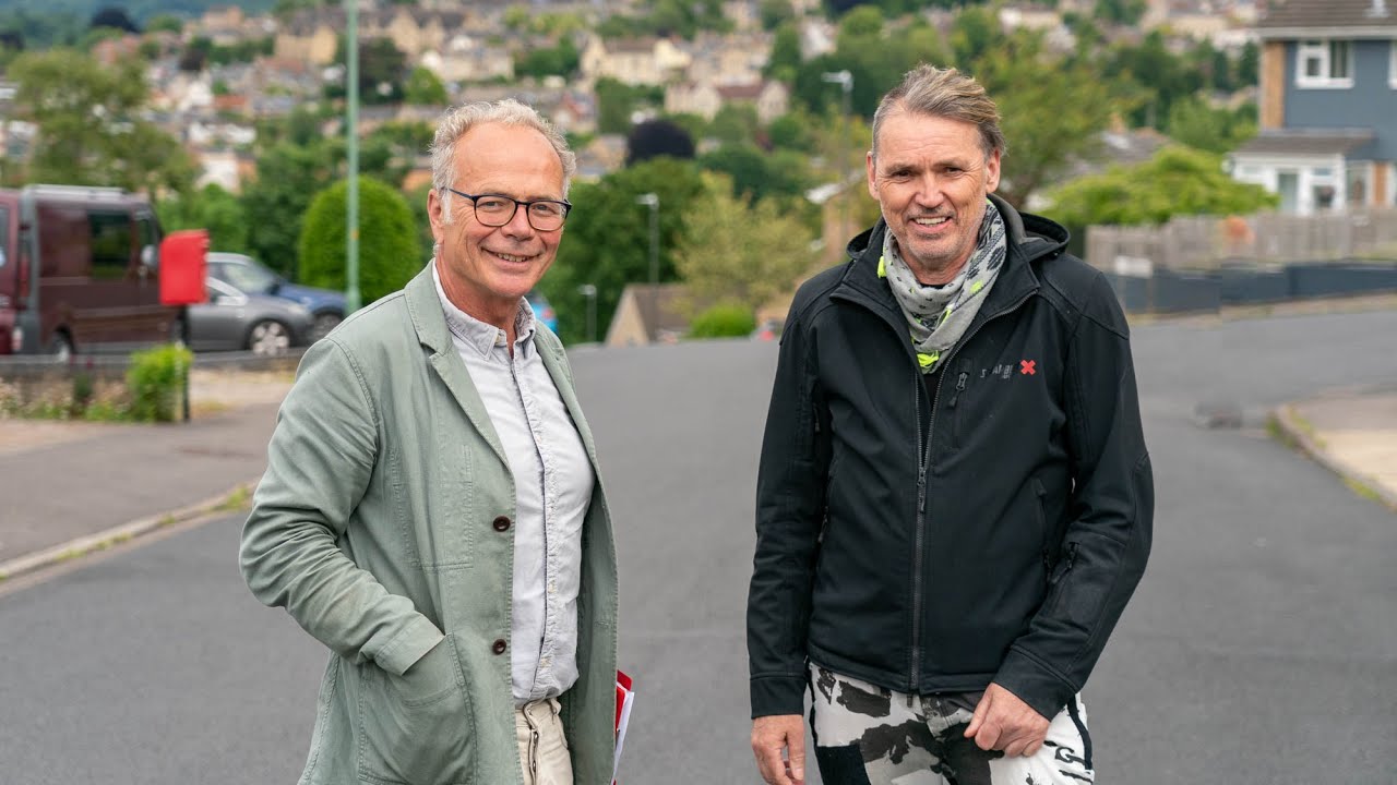 Ecotricity founder Dale Vince hits the campaign trail in Stroud