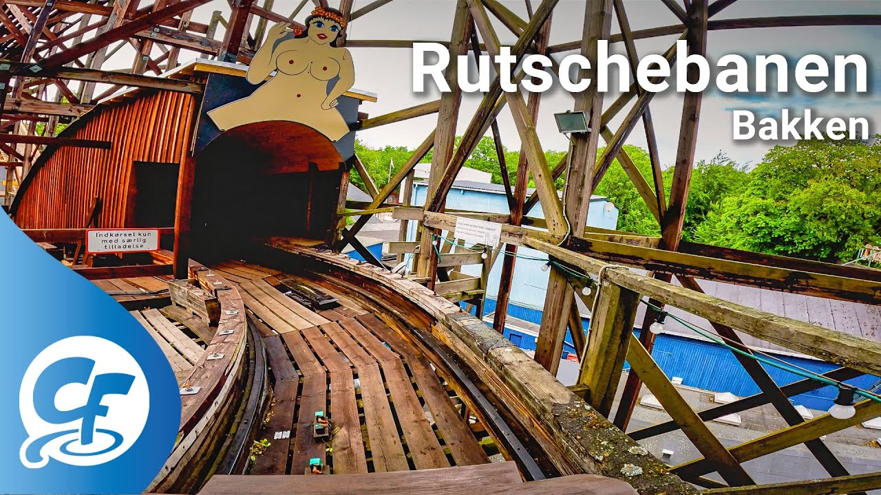 Rutschebanen front seat on-ride 5K POV @60fps Bakken