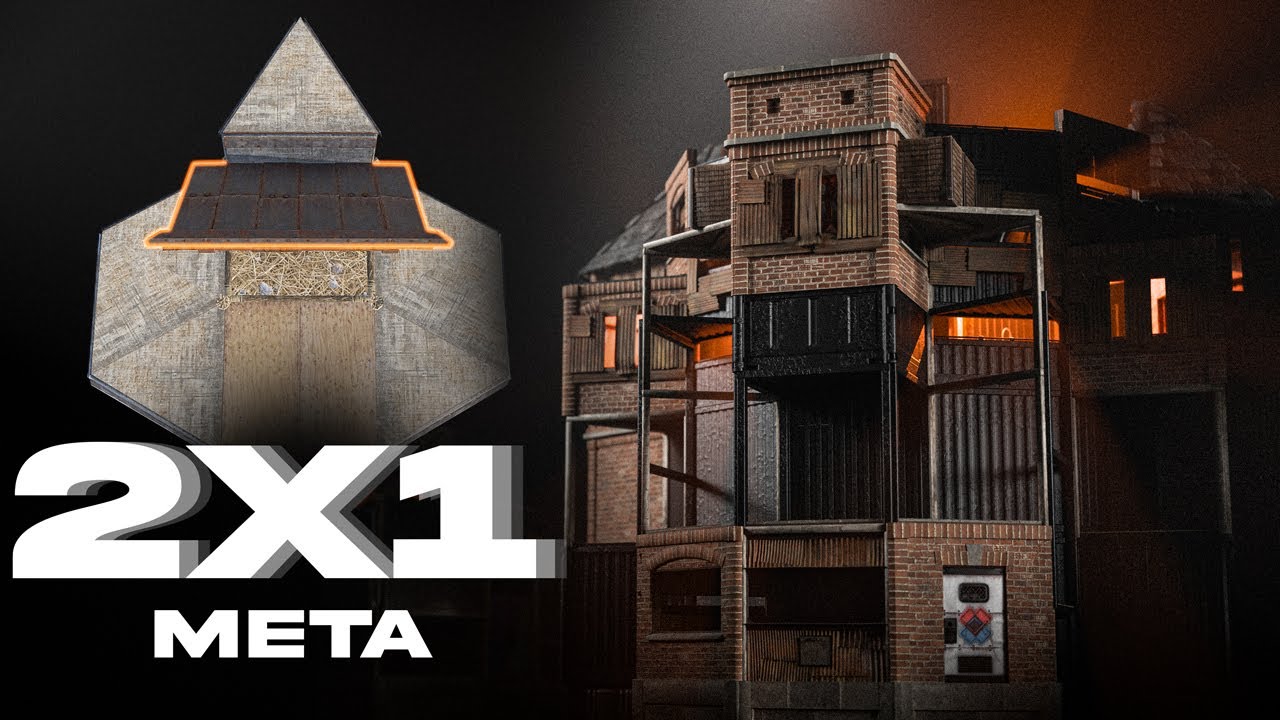 VALKYRIE &mdash; ИДЕАЛЬНАЯ конструкция базы Rust 2x1 (4 бункера)*