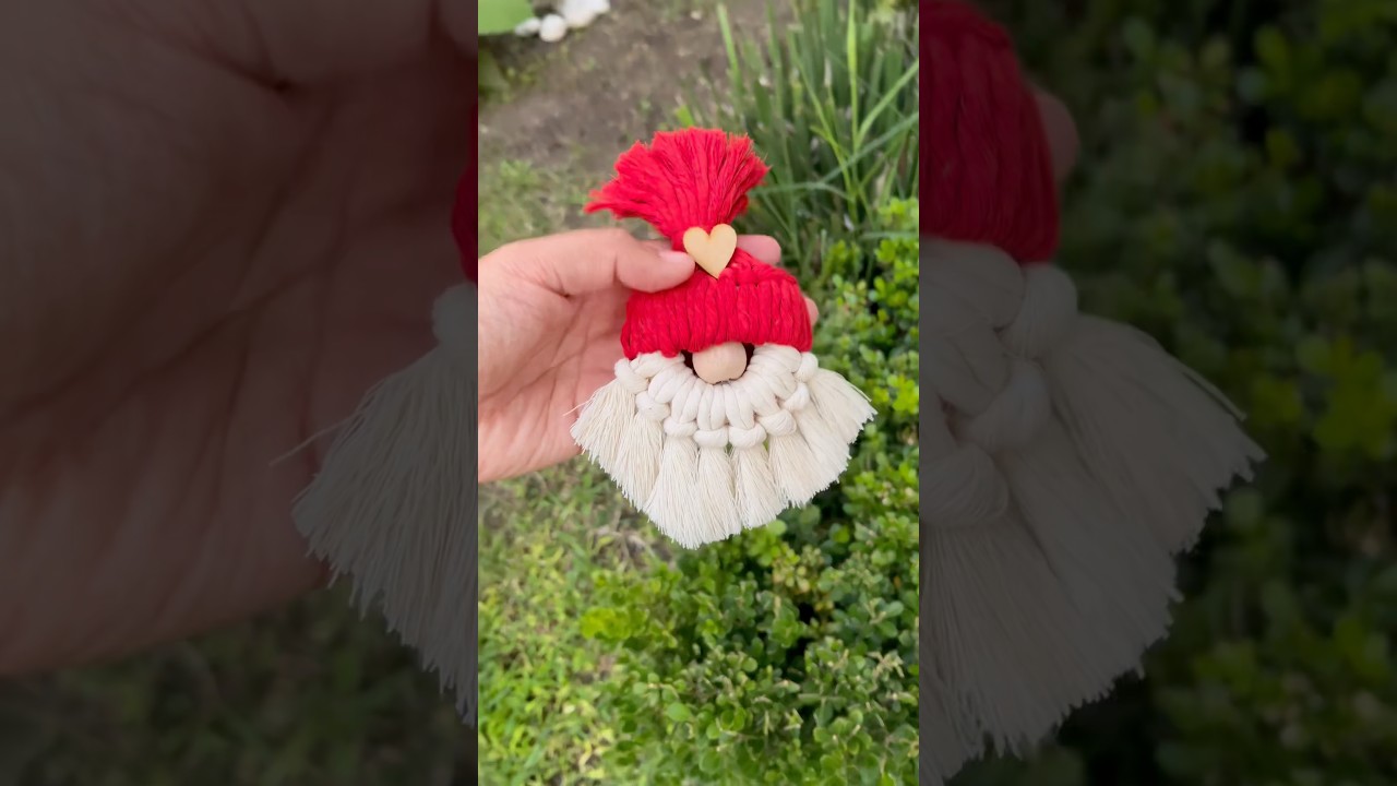 Colgante navide&ntilde;o de macram&eacute; 🎄🎅#macrametutorial