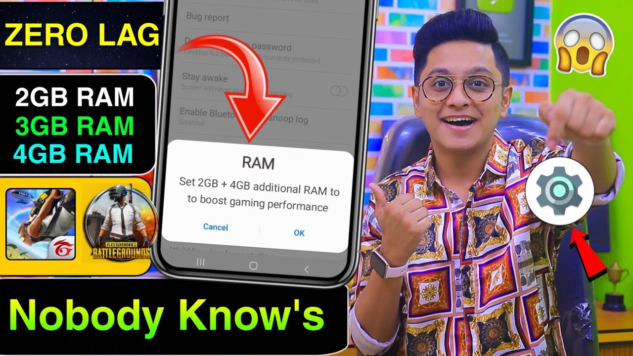 Add 4Gb Extra RAM in Any Phone Using 1 Trick | Boost Free Fire Gaming Performance Tutorial