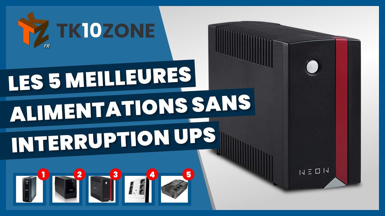 Les 5 meilleures ups pour assurer l'alimentation des ordinateurs, modems, routeurs, consoles, etc.