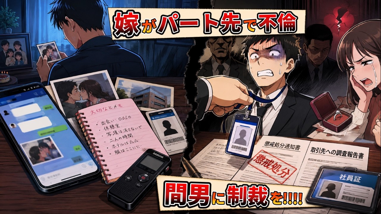 【2ch修羅場スレ】間男「ゲームを楽しんでいただけですよ」→汚嫁がパート先の社員と不倫…社会的制裁を…！【ゆっくり解説】