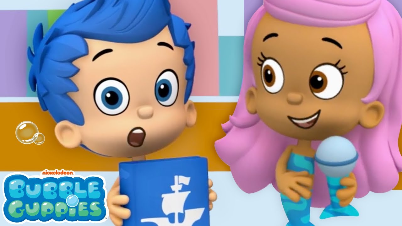 Bubble Guppies Reading Sing Along w/ Molly & Gil! 🎵 | Bubble Guppies