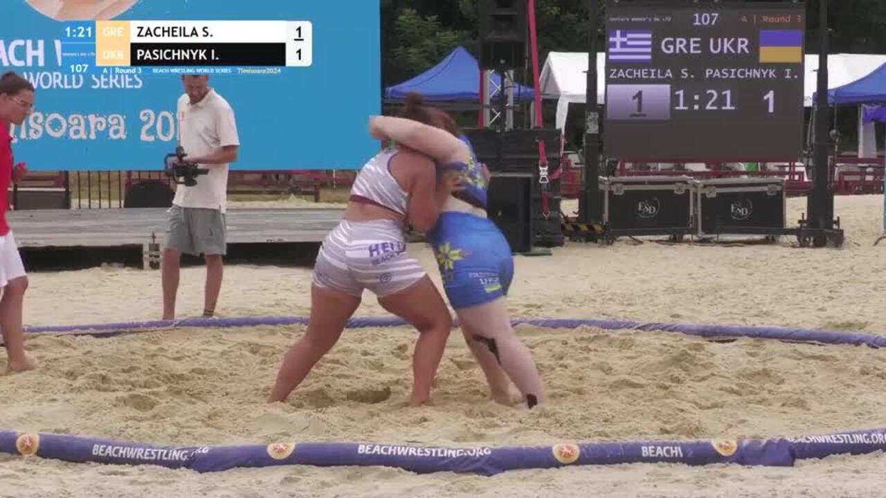 Stefania ZACHEILA (GRE) vs. Iryna PASICHNYK (UKR) • A | Round 3 • Women's BW +70Kg