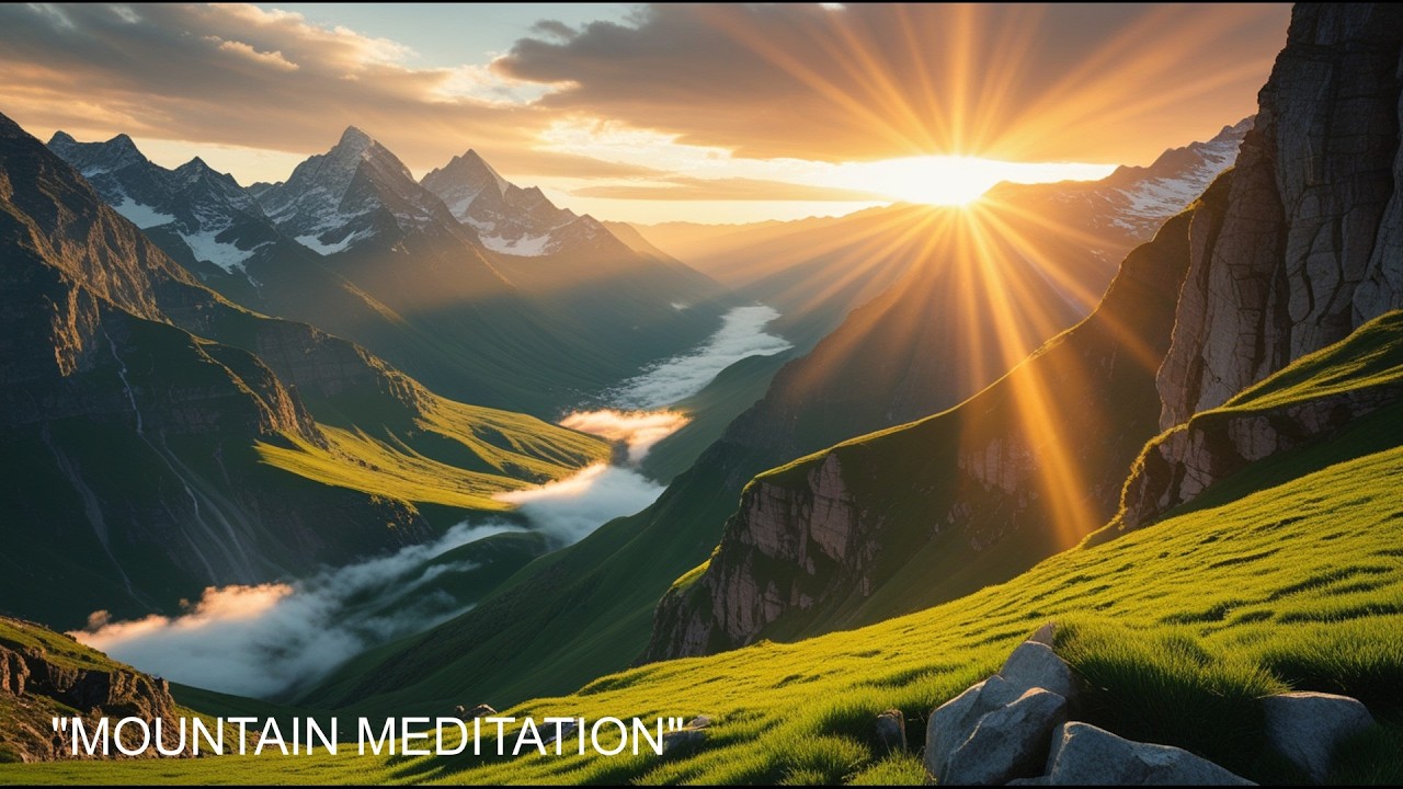 Breathtaking Mountain Valley at Golden Hour | Relaxing Nature Landscape