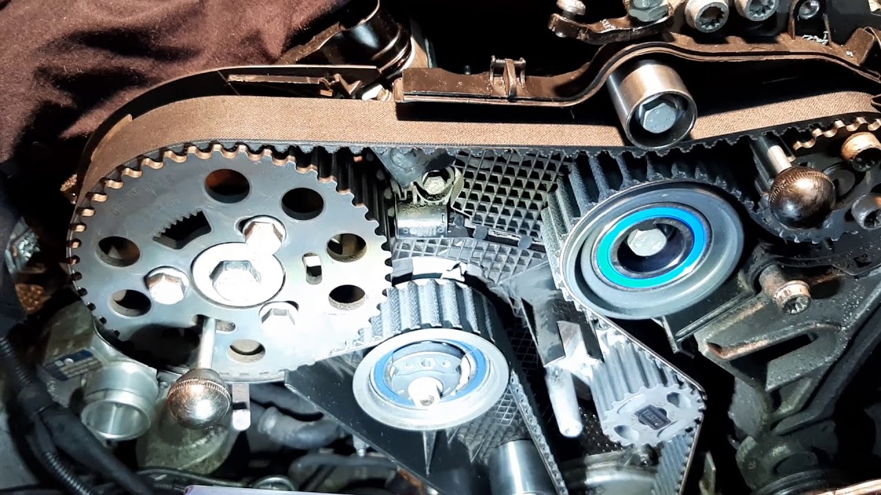Ustawienie rozrządu wymiana paska Audi VW 2.0 TDI CR CAGA i inne timing belt replacement