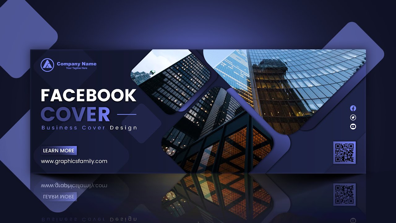 Professional Business Facebook Cover Design in Adobe Photoshop
