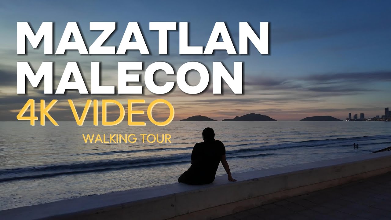 MAZATLAN MEXICO Walking Tour [4K] - Mazatlan's Malecon
