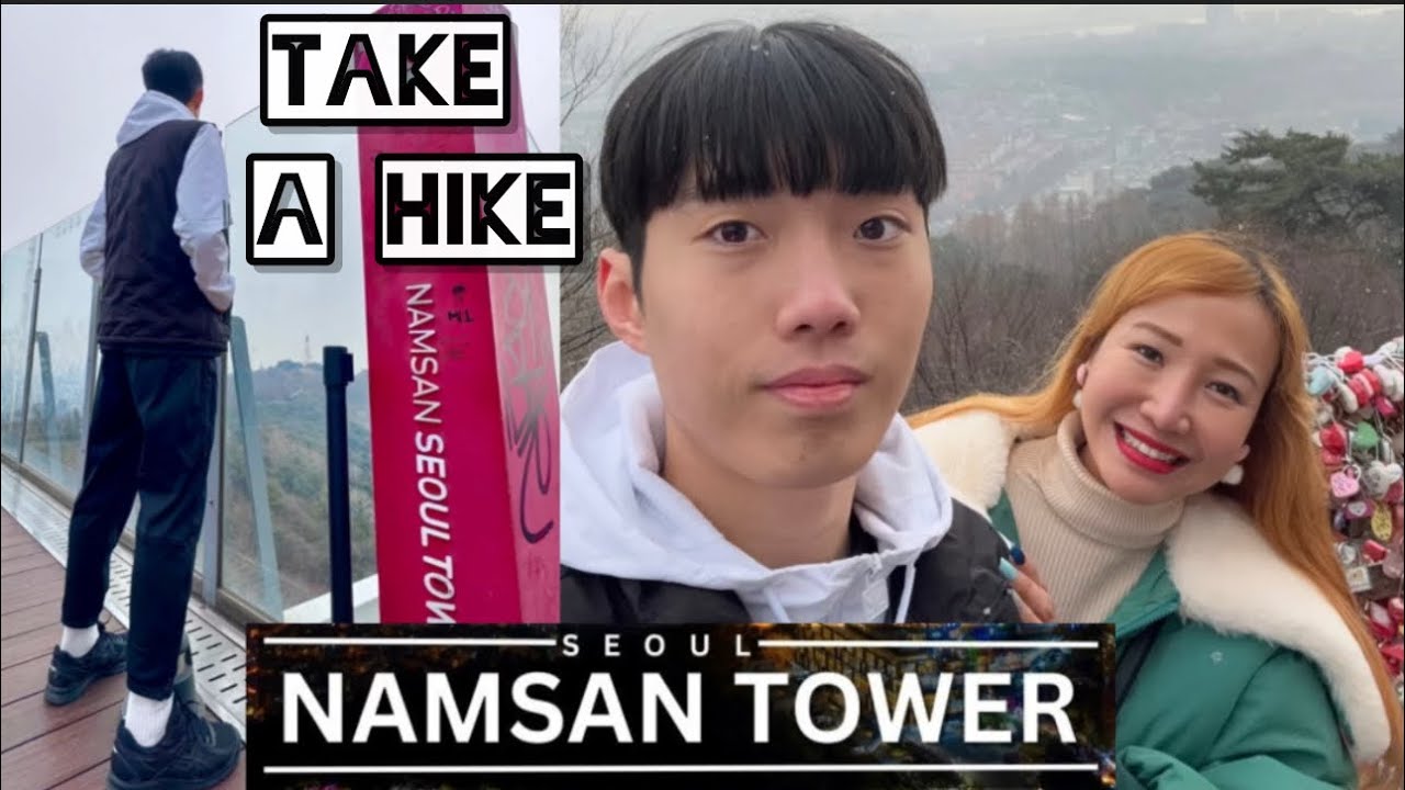 MY SON TOOK ME ON A HIKING DATE TO NAMSAN TOWER #momandsonvlog       #남산타워